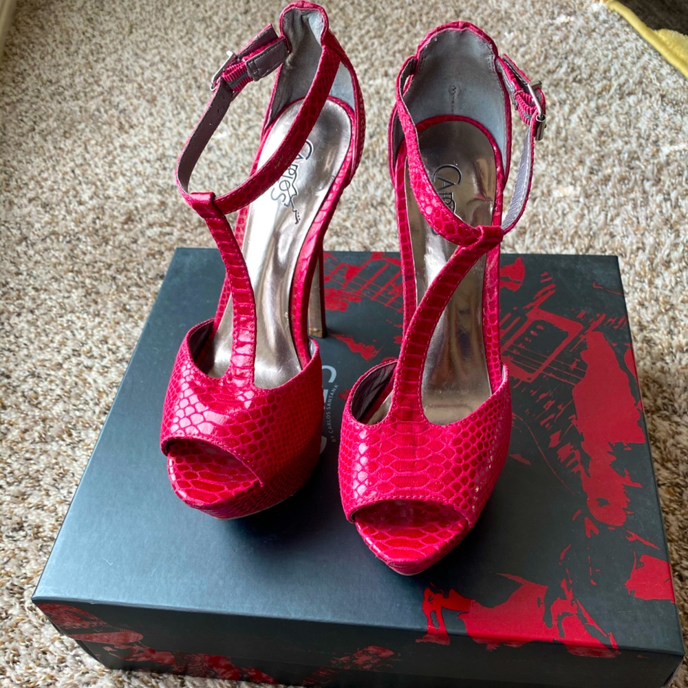 Fuschia, Platform Heel